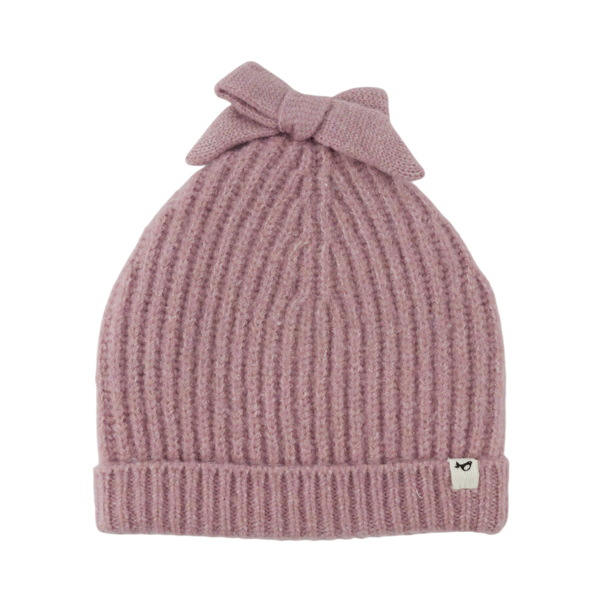 oh baby! Bow Knitted Hat - Dusty Pink