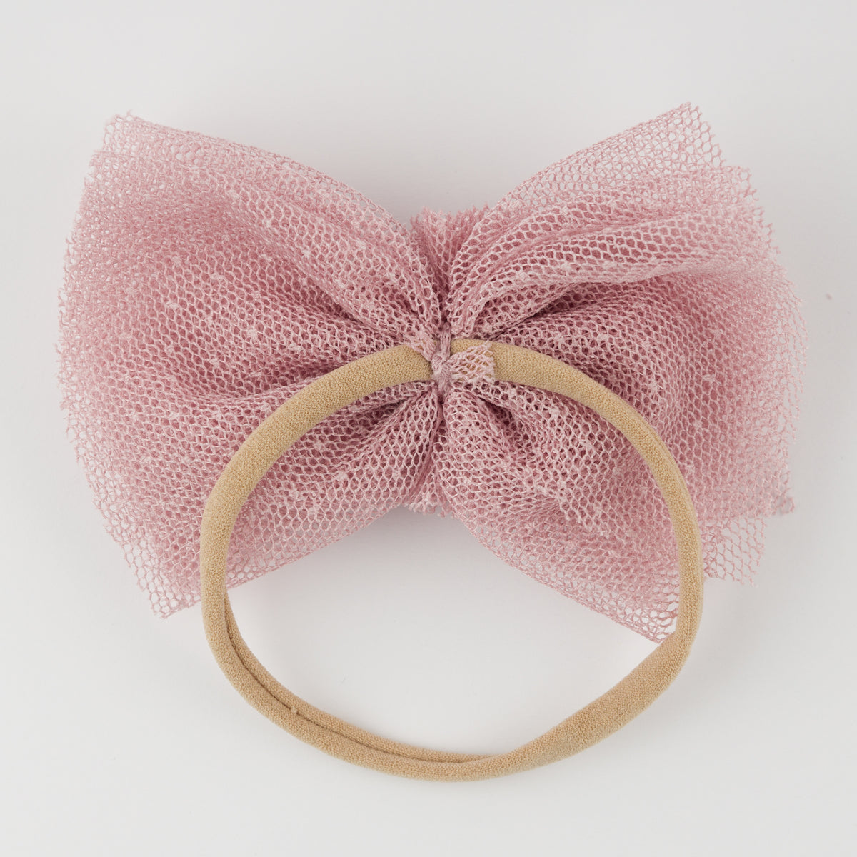 oh baby! Bobinette Pom Glinda Bow Headband - Blush - Back