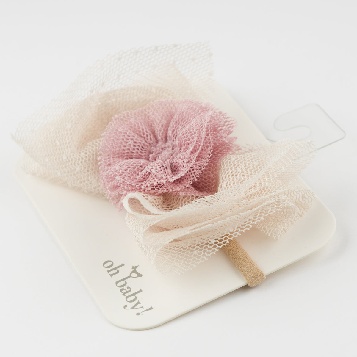 oh baby! Bobinette Pom Glinda Bow Headband - Multi - Side