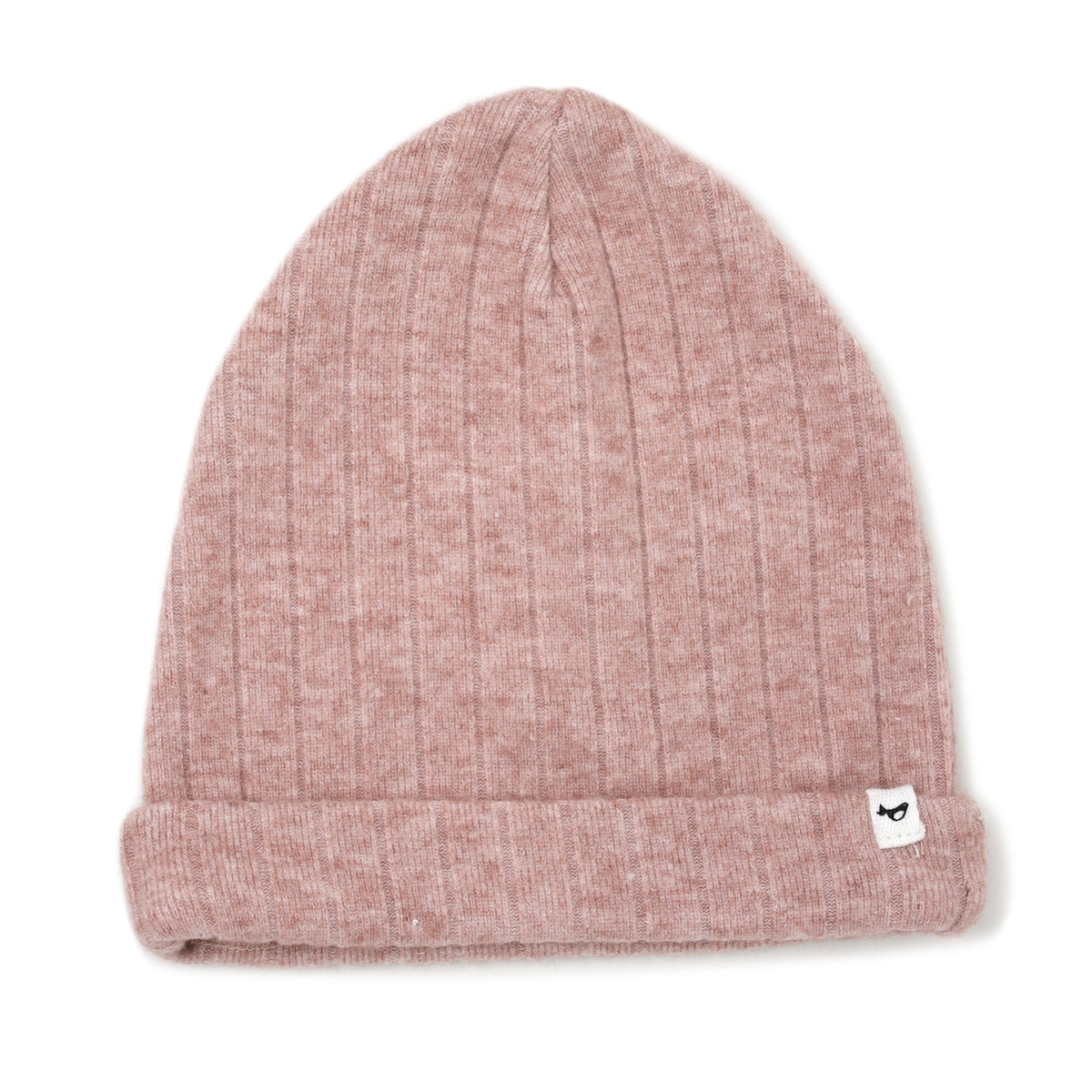oh baby! Wide Rib Sweater Knit Watchcap - Blush Heather