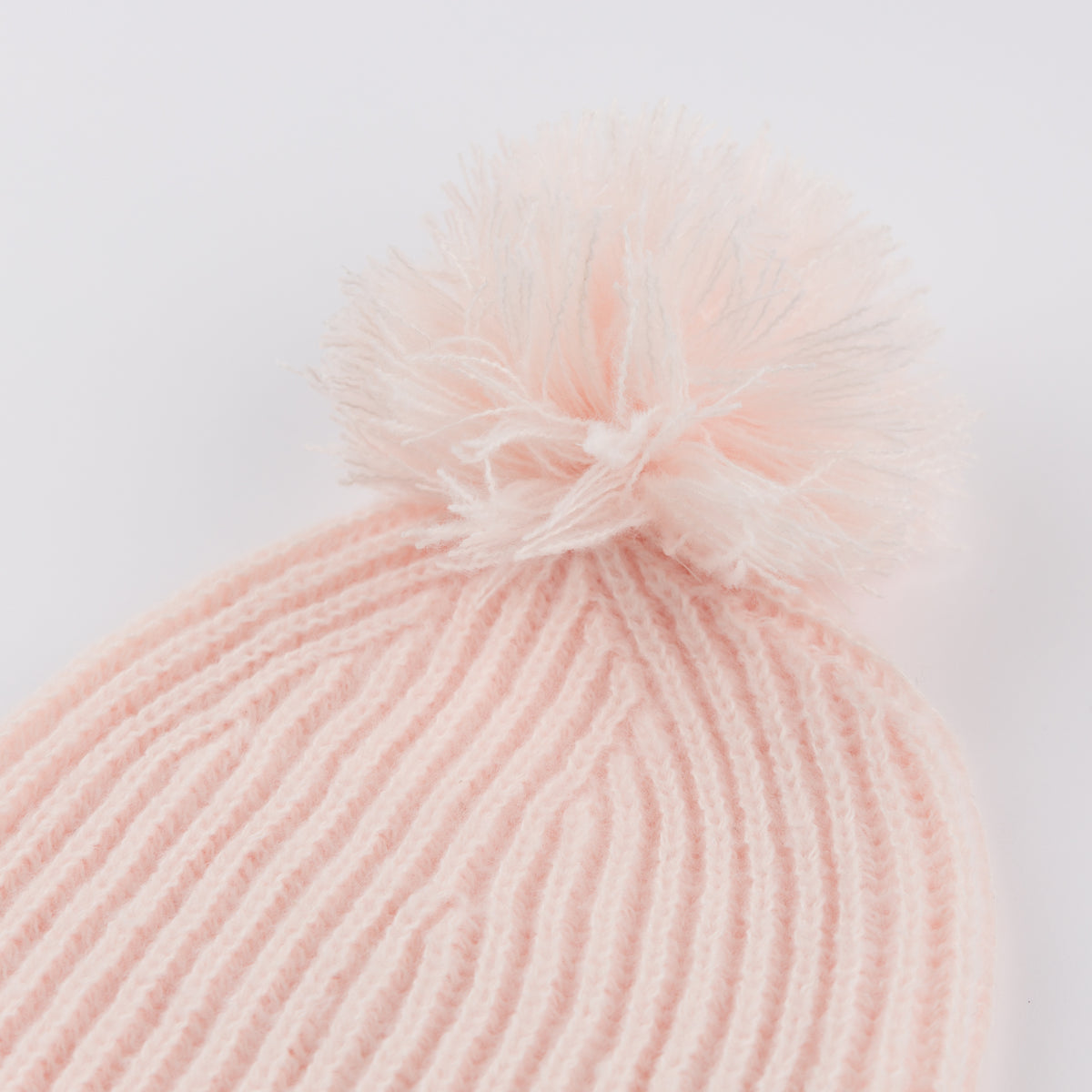 oh baby! Scandi Knit Pom Hat - Baby Pink - Pom