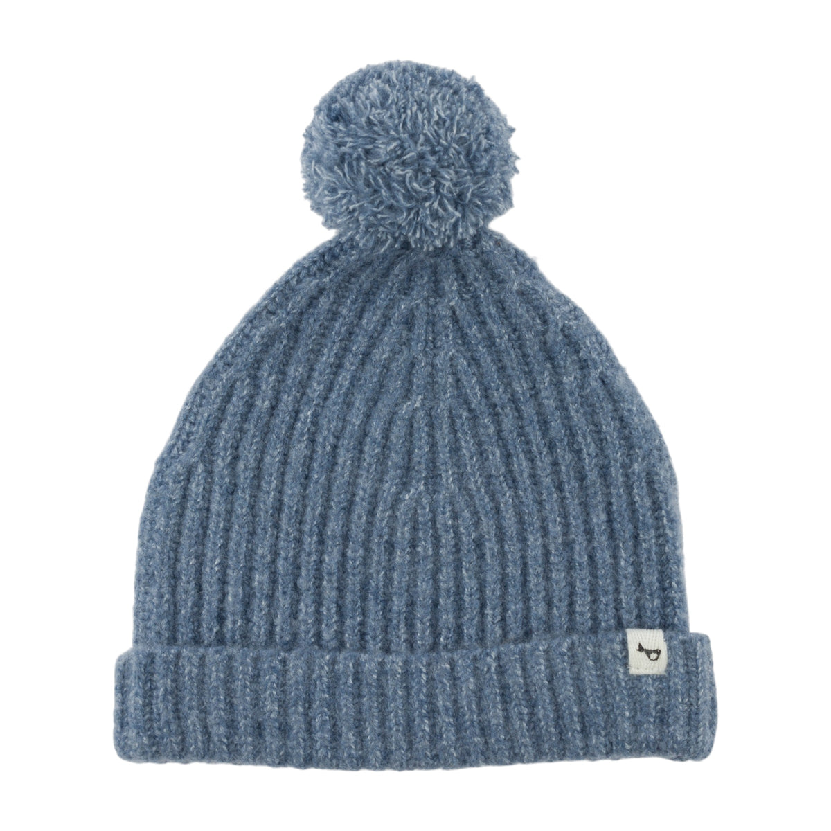 oh baby! Knitted Pom Hat - Dusty Blue