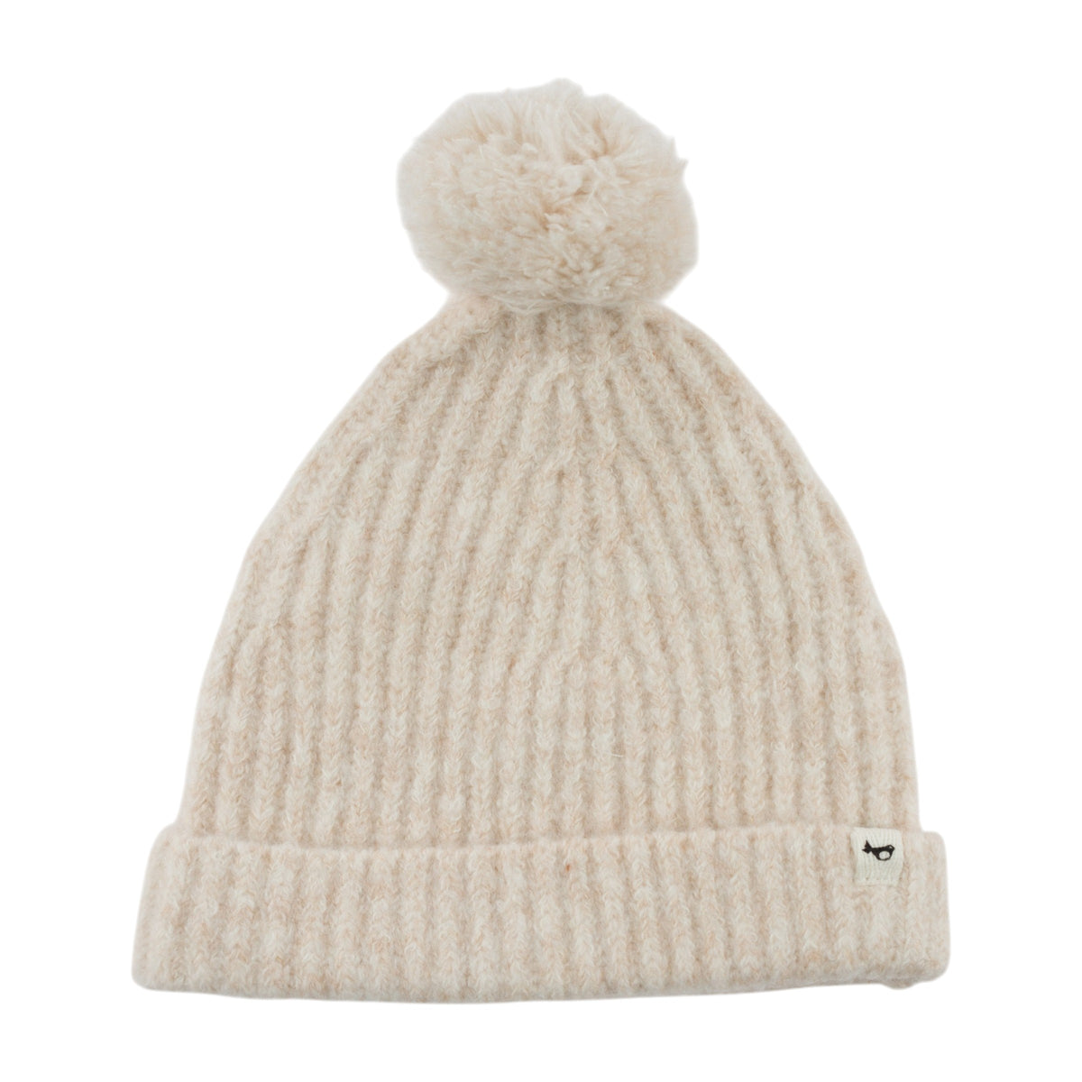 oh baby! Knitted Pom Hat - Natural Heather