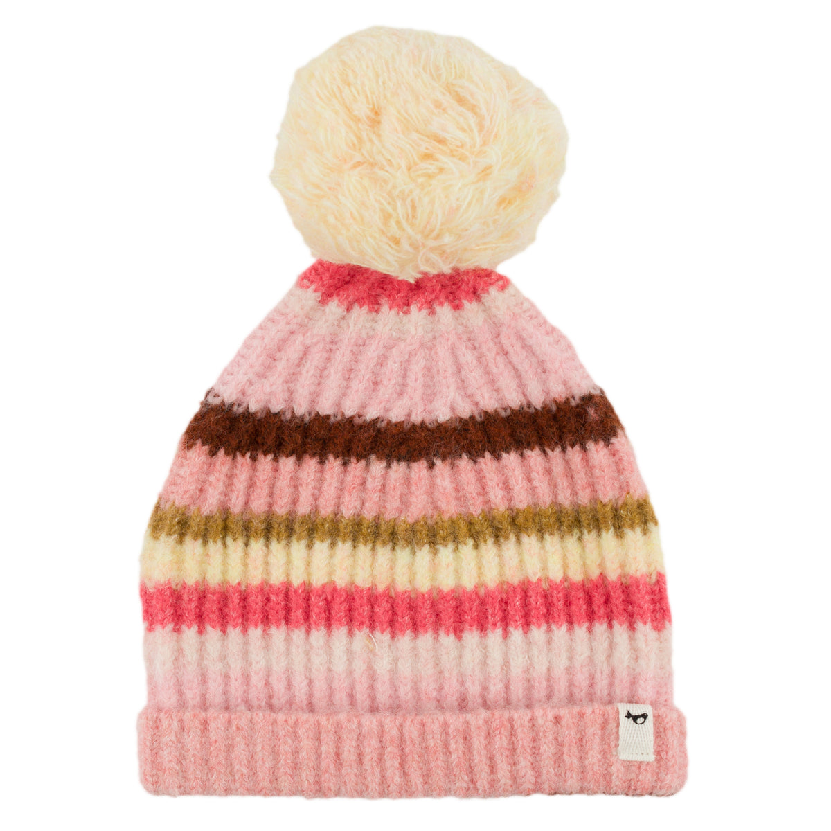 oh baby! Multi Stripe Scandi Pom Hat - Warm