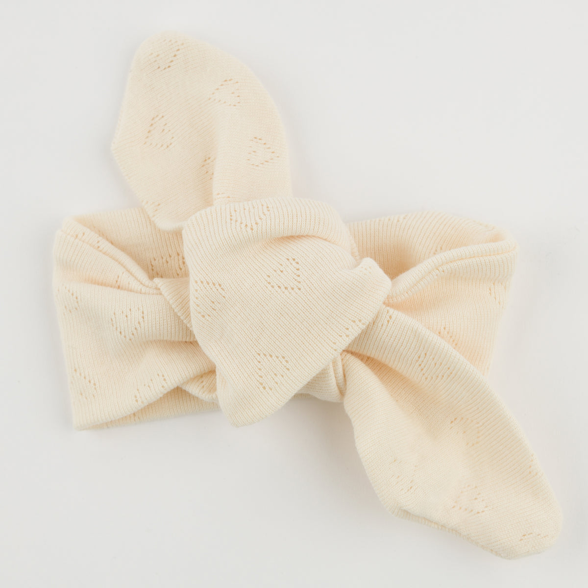 oh baby! Turban - Hearts Pointelle - Natural