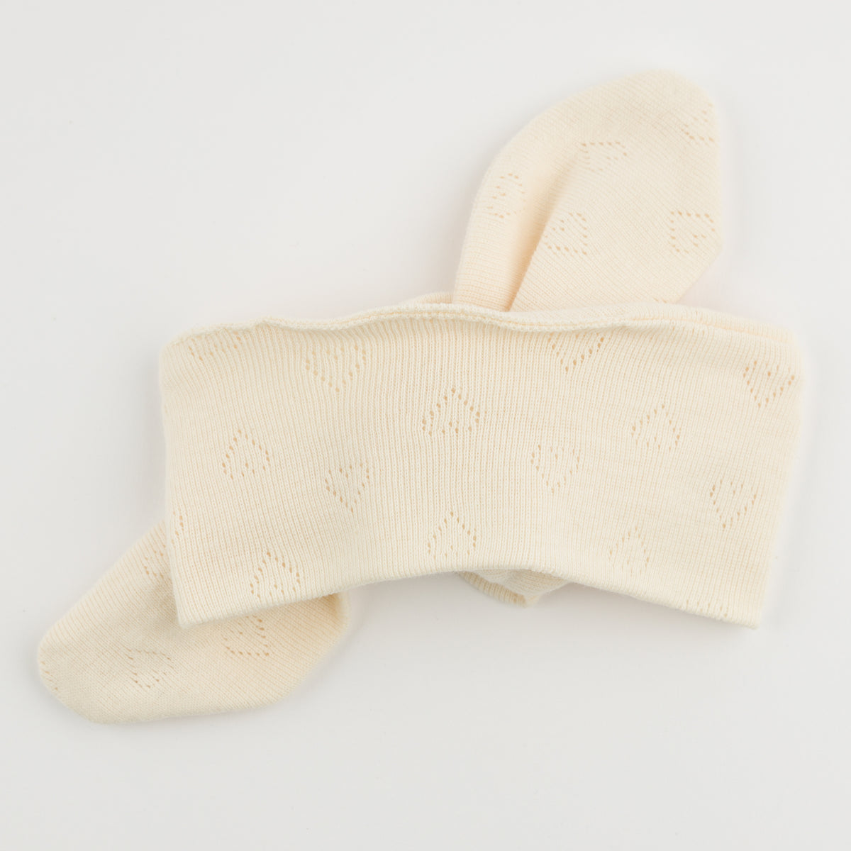 oh baby! Turban - Hearts Pointelle - Natural - back