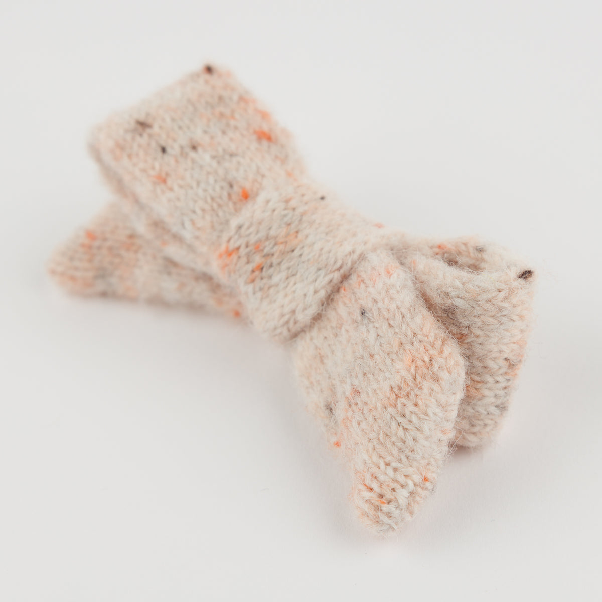 oh baby! Speckled Scandi Tie Bow Hair Clip - Pale Pink - Lifestyle