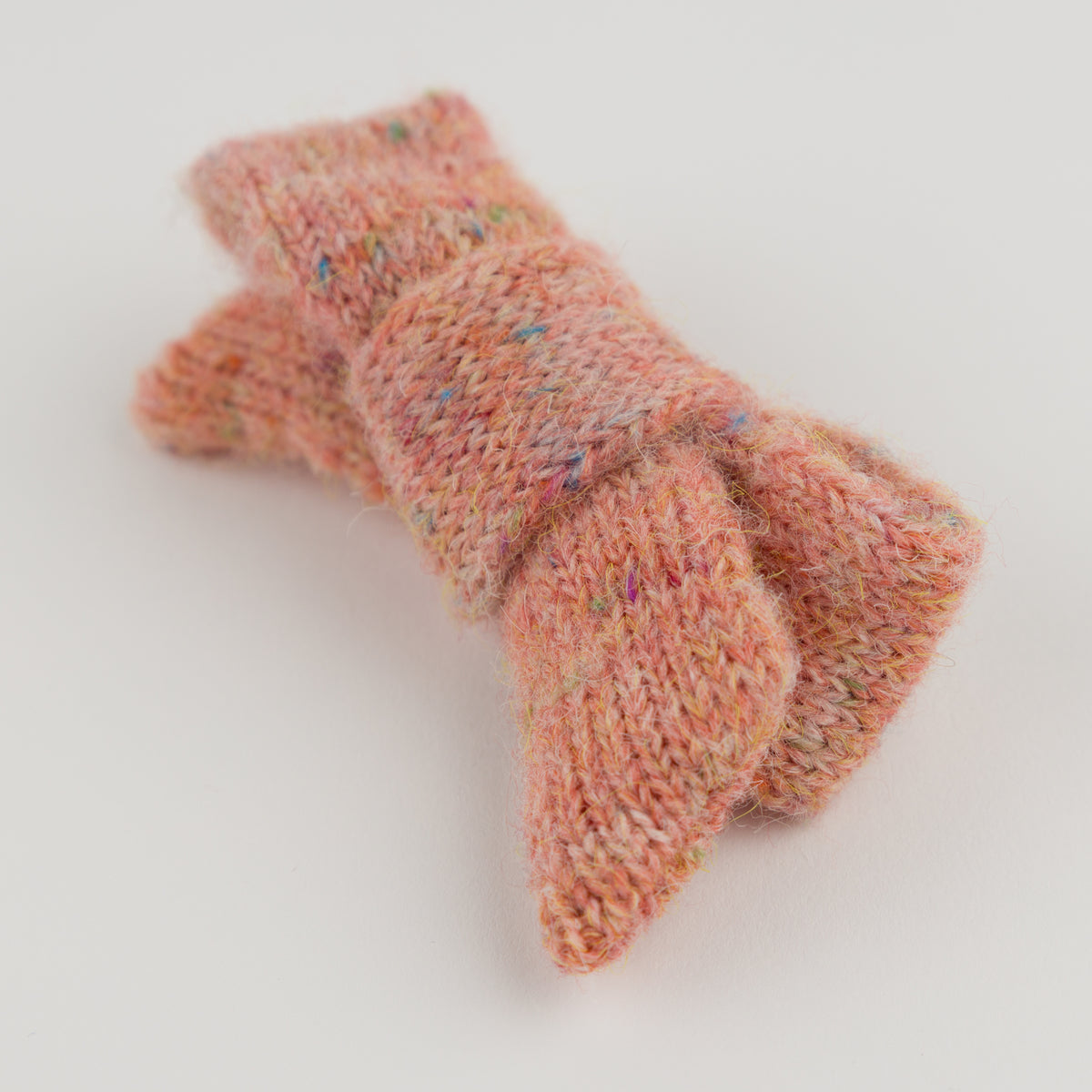 oh baby! Speckled Scandi Tie Bow Hair Clip - Warm Pink - Lifestyle
