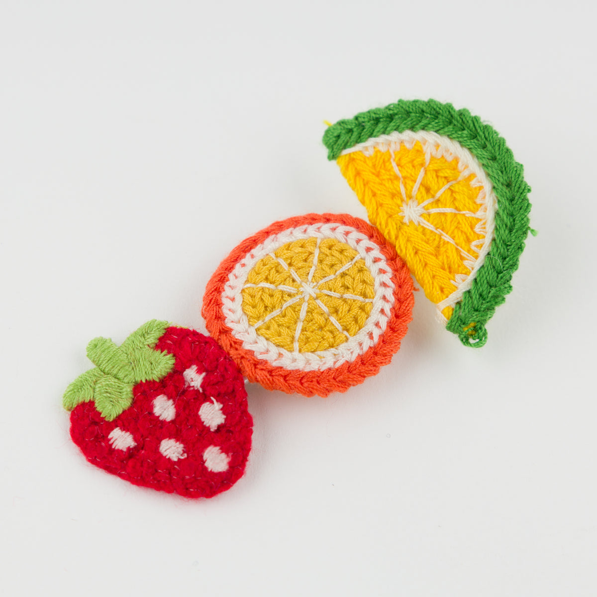 oh baby! Hair Clip - Mixed Fruit Crochet