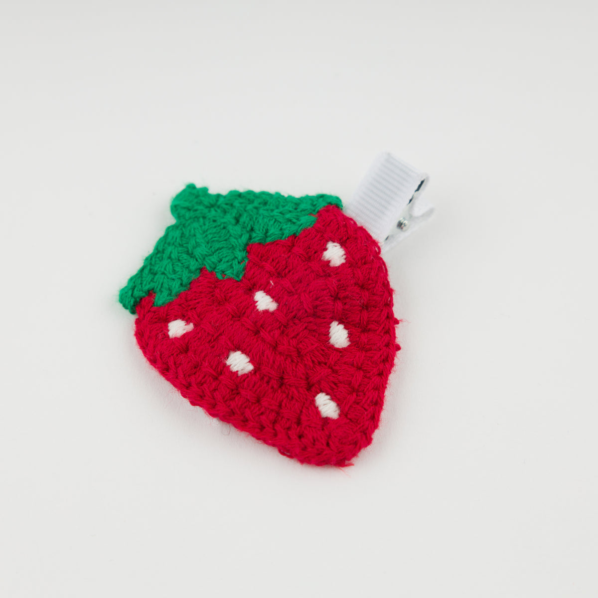 oh baby! Hair Clip - Strawberry Crochet