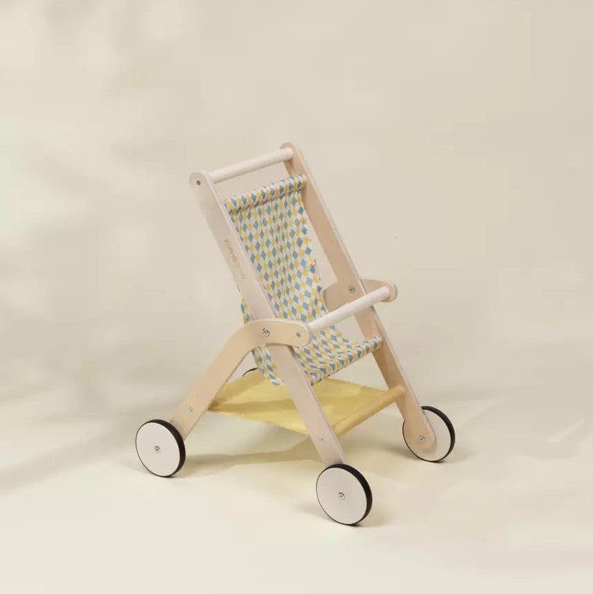 Wooden Dolls’ Stroller