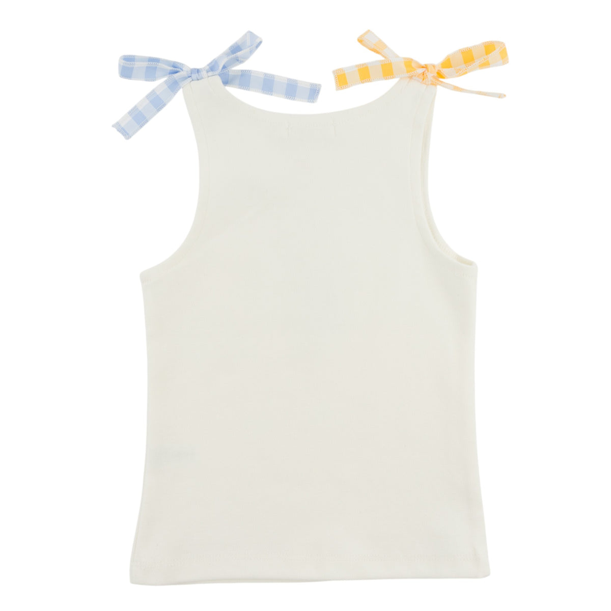 oh baby! Joy Tank Top - Checks Bows - Oyster