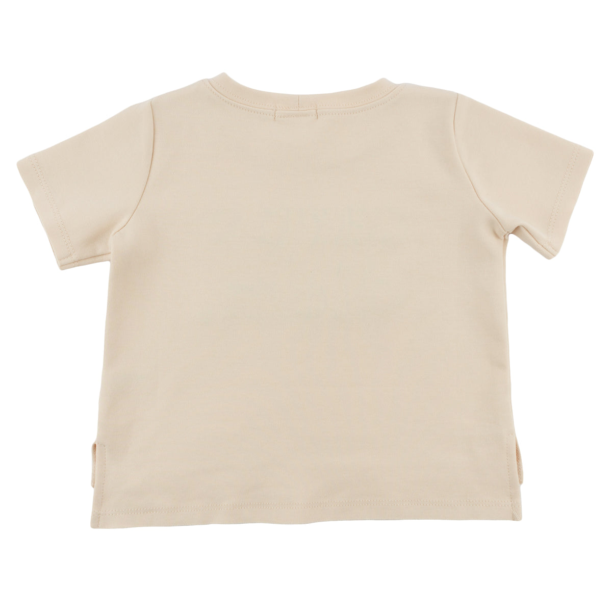 oh baby! Raw Edge Short Sleeve Tee - "carpe diem." Print - Natural - Back