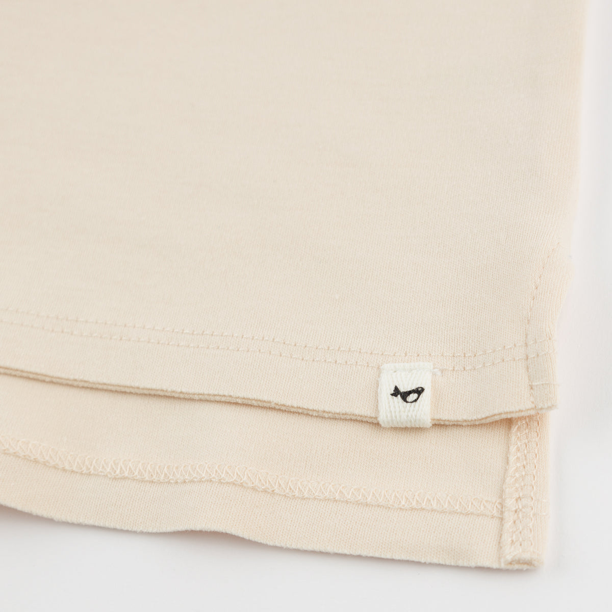 oh baby! Raw Edge Short Sleeve Tee - "carpe diem." Print - Natural  - Logo