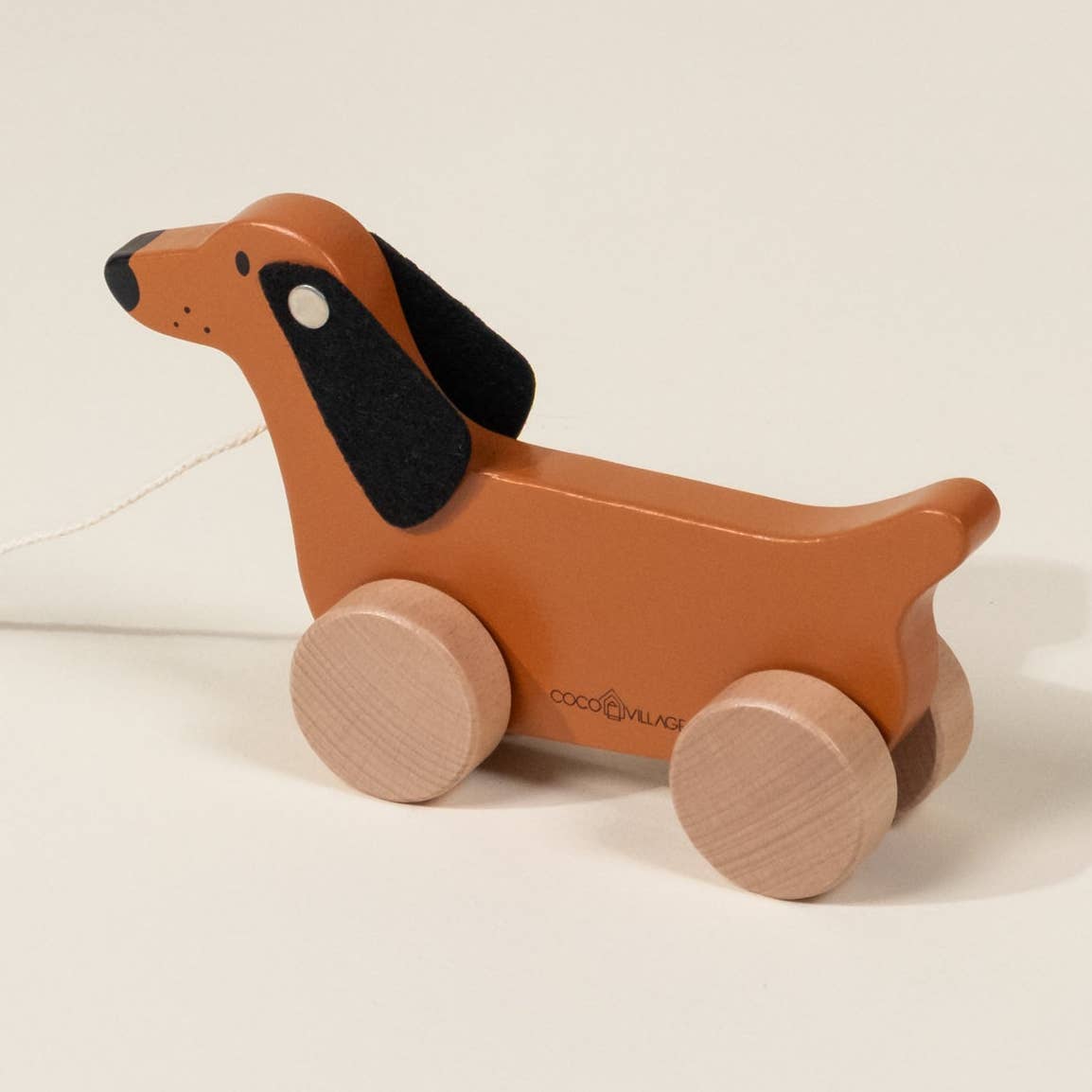 Wooden Dog Pull Toy