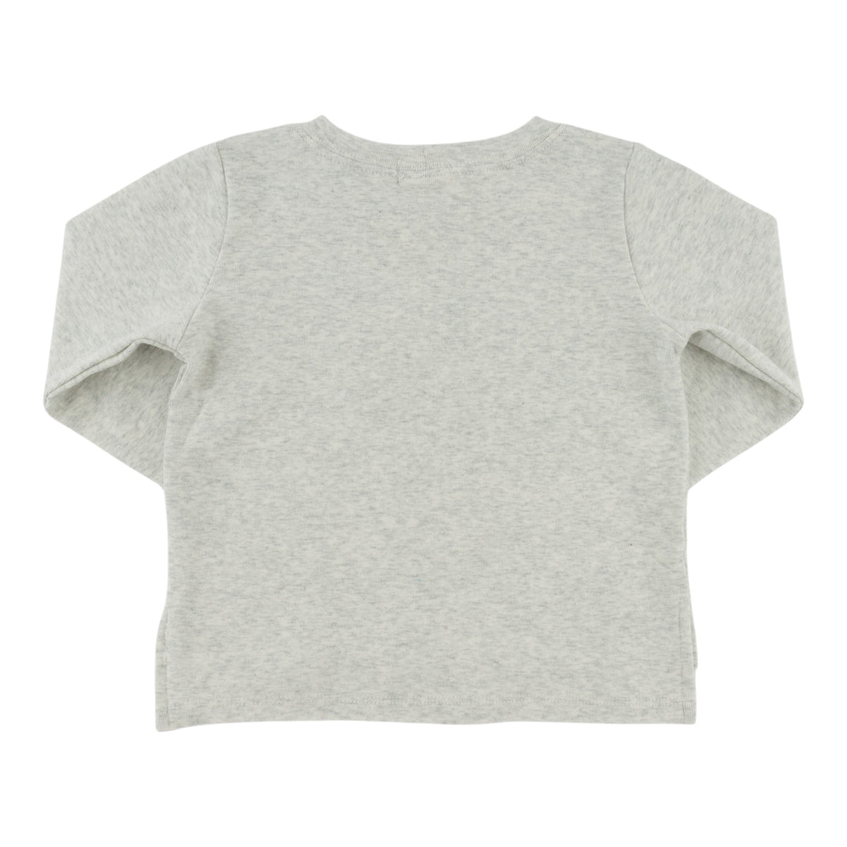 oh baby! Long Sleeve Tee - Race Car Applique - Heather Gray - Back