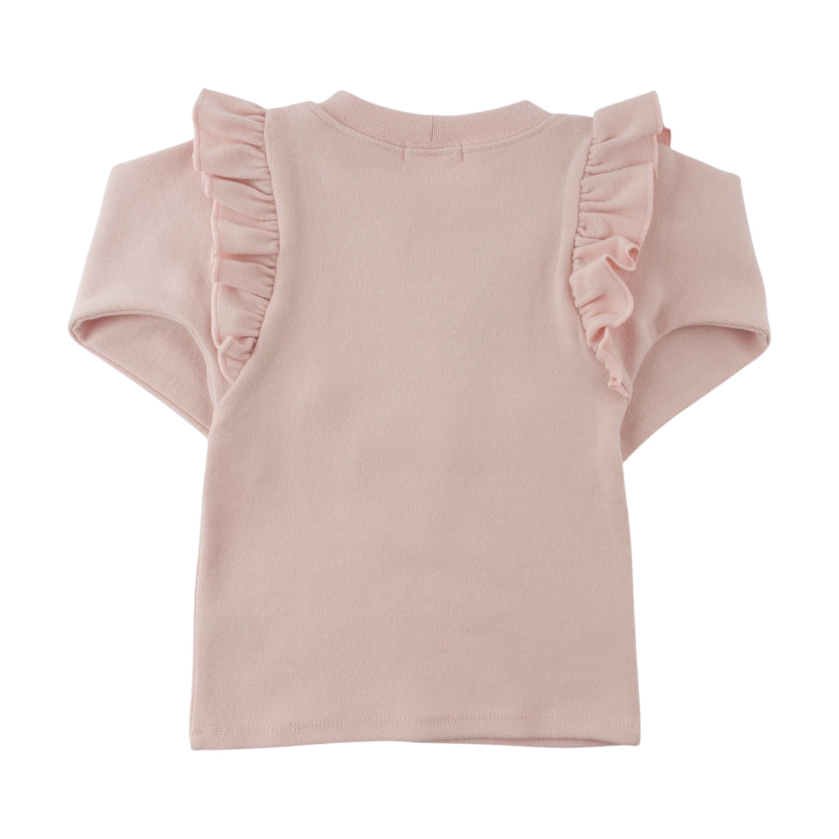 oh baby! Millie Long Sleeve Tee - Mother Goose Applique - Dusty Pink - Back