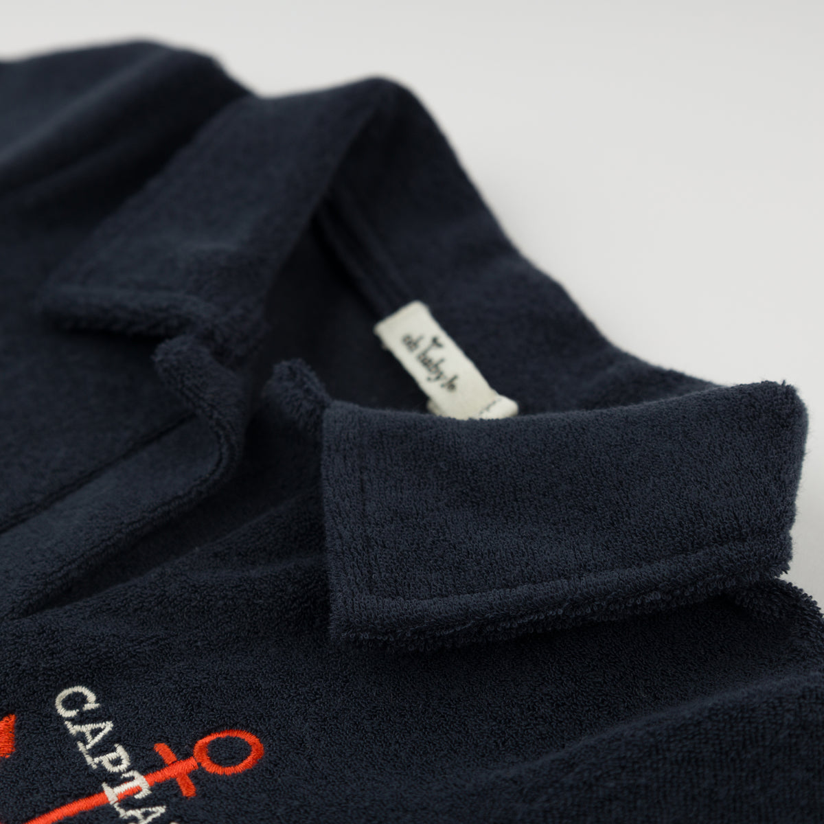 oh baby! Spencer Polo -"Captain" with Anchor Embroidery - Navy
