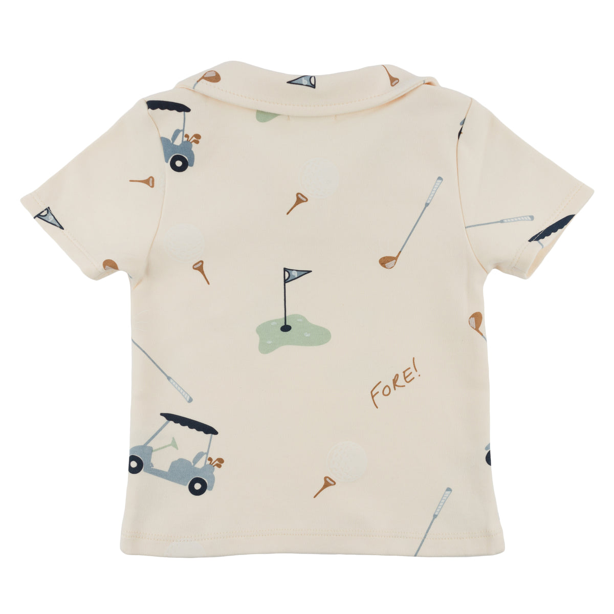 oh baby! Spencer Polo - Golf - Natural - Back