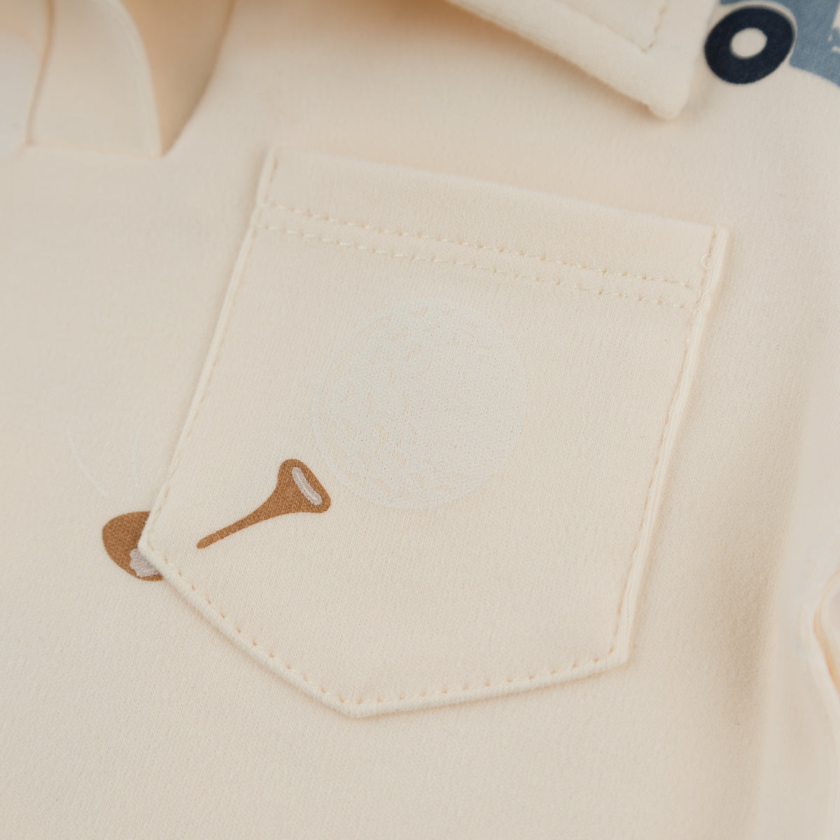 oh baby! Spencer Polo - Golf - Natural - Pocket