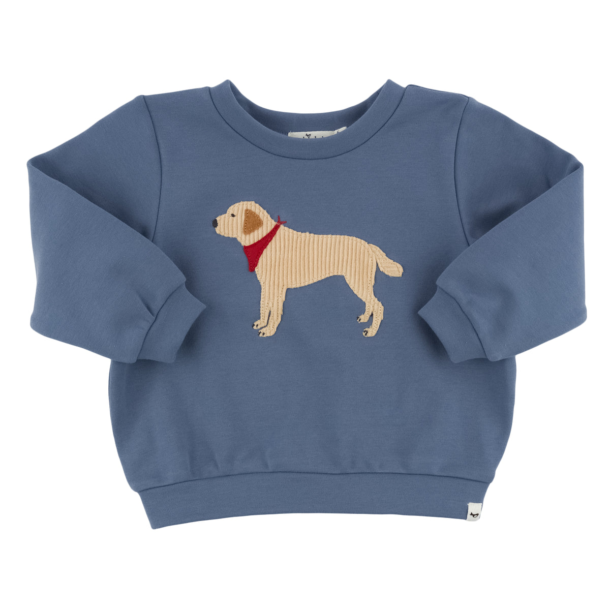 oh baby! Brooklyn Boxy Sweatshirt - Lab Bandana - Dusty Blue
