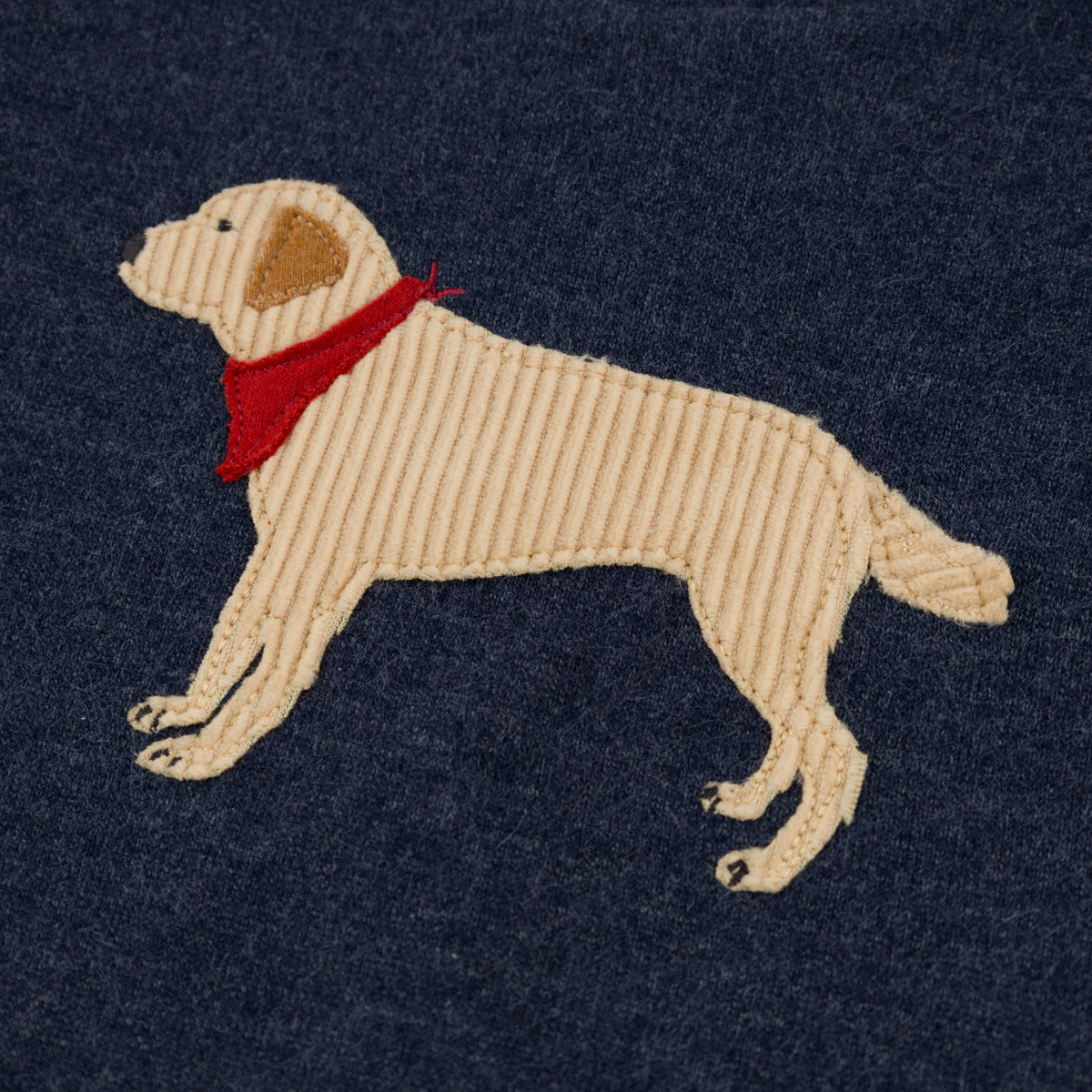 oh baby! Brooklyn Boxy Sweatshirt - Lab Bandana - Navy Heather - Close