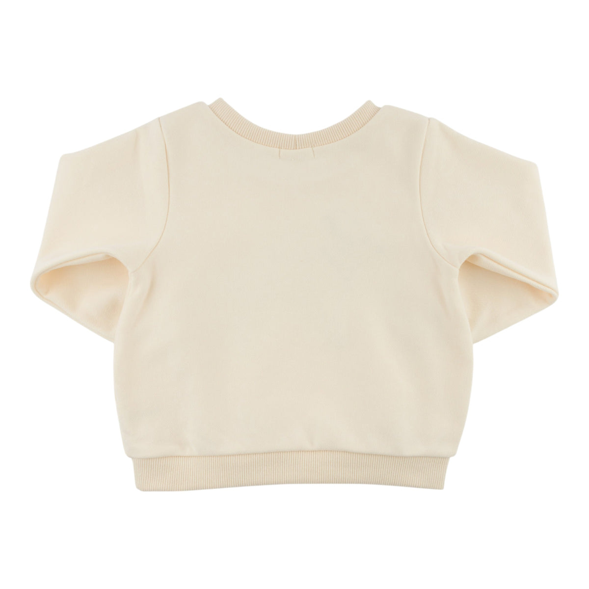 oh baby! Brooklyn Boxy Sweatshirt - Santa Lab Applique - Sugar Cookie - back