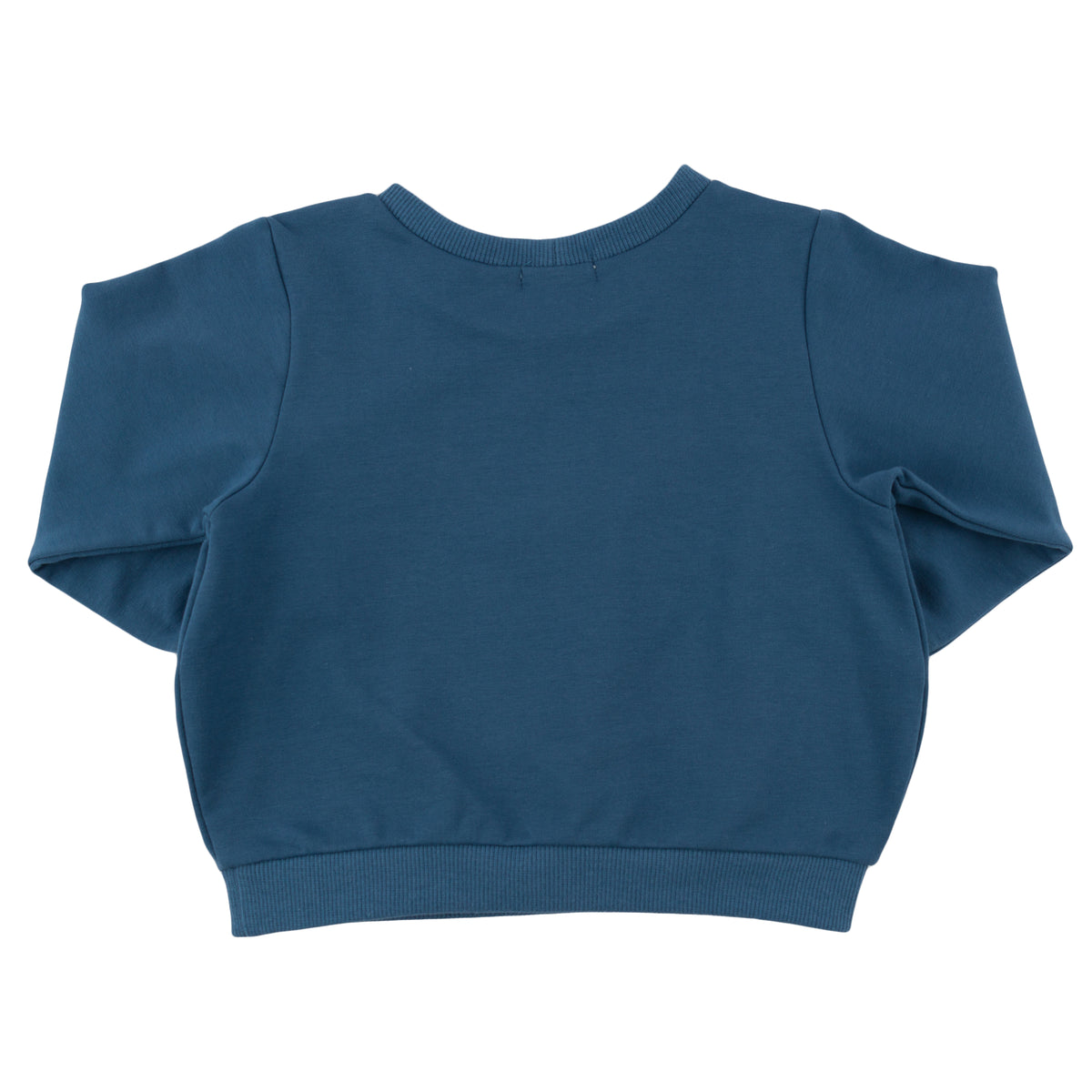 oh baby! Brooklyn Boxy Sweatshirt - "carpe diem." Print - French Blue - Back