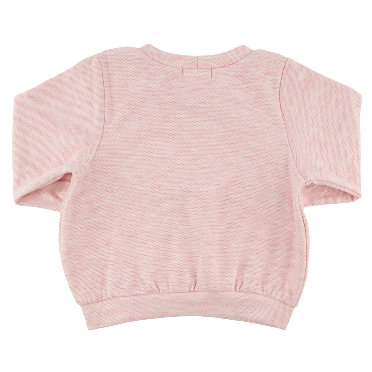 oh baby! Honeycomb Heart Pocket Boxy Sweatshirt - Pale Pink - Back
