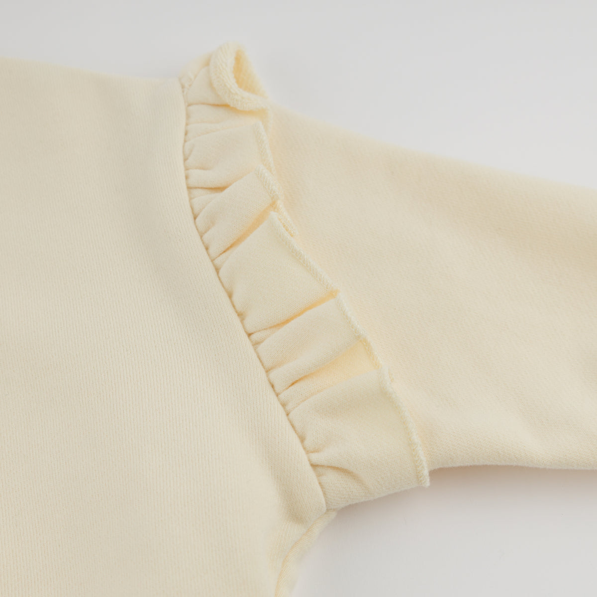 oh baby! Millie Sweatshirt - Harvest Bloom "LOVE" - Sugar Cookie - Ruffle Sleeve