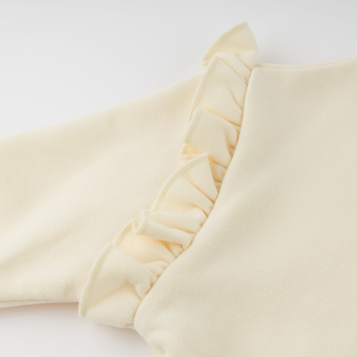 oh baby! Millie Sweatshirt - Harvest Bloom Quilted Bow - Sugar Cookie - Ruffle Sleeve