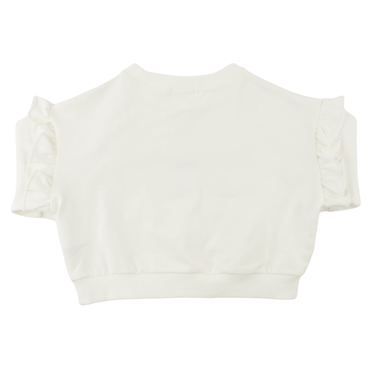 oh baby! Millie Ruffle Slouch Sweatshirt - Grandma Loves Me - Oyster - Back