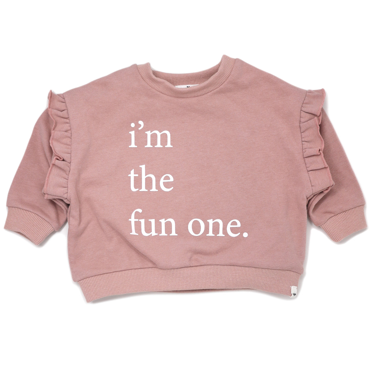 oh baby! Millie Slouch Sweatshirt "i'm the fun one" Print - Blush