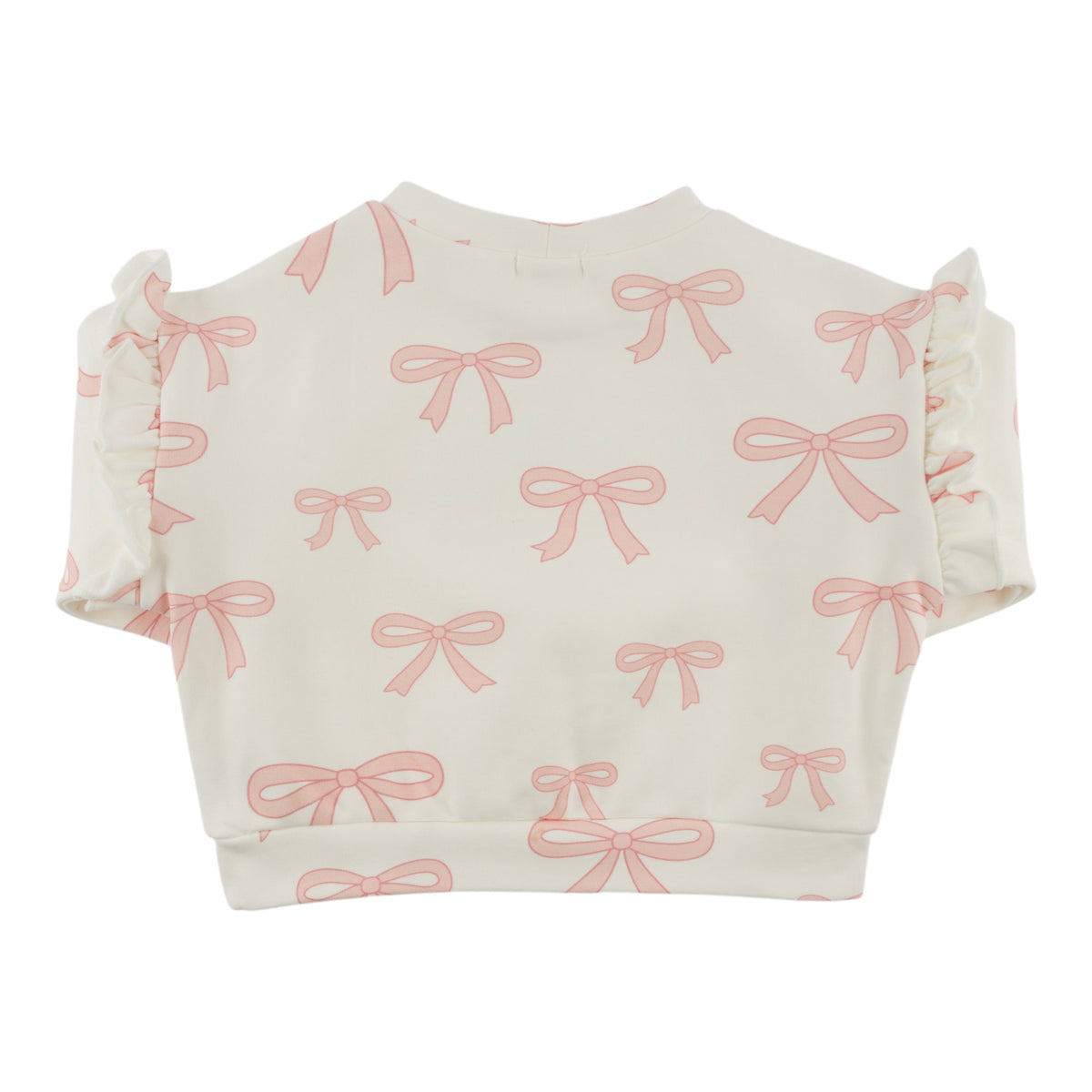 oh baby! Millie Slouch Sweatshirt - Bows - Oyster - Back