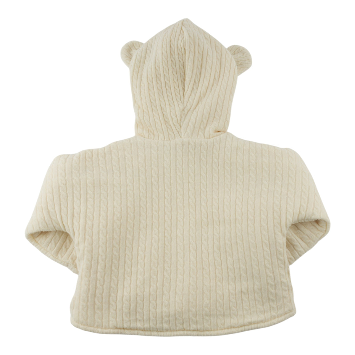 oh baby! Snowdrift Teddy Jacket - Cable Knit - Natural - Back