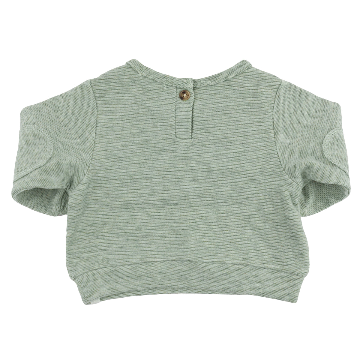 oh baby! Honeycomb Elbow Patch Boxy Sweatshirt - Spruce - oh baby!