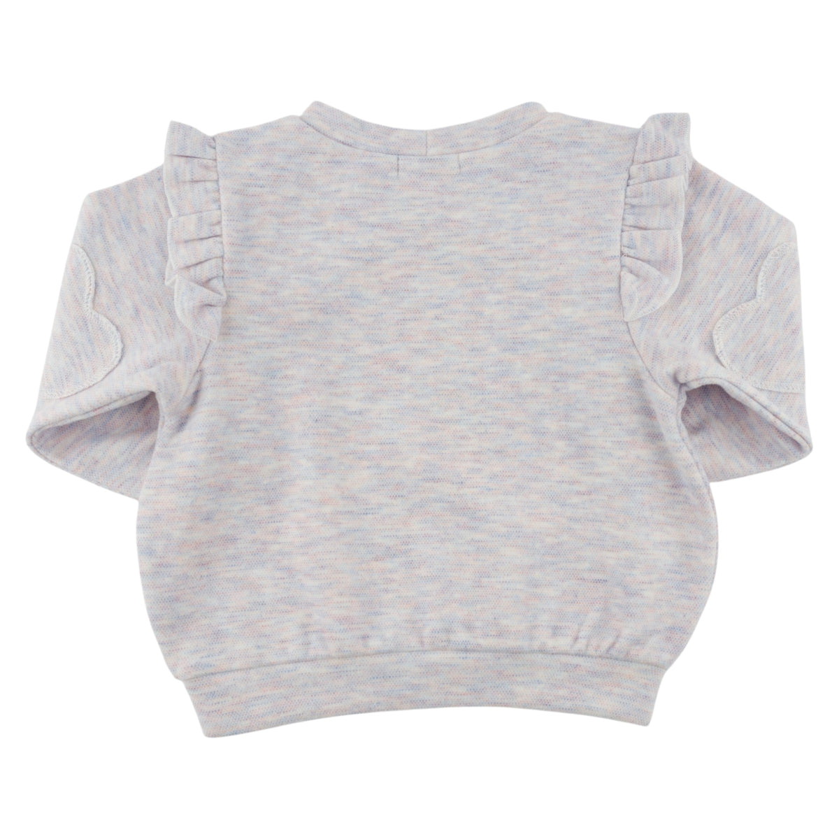 oh baby! Honeycomb Heart Patch Millie Boxy Sweatshirt - Lilac Rose - Back