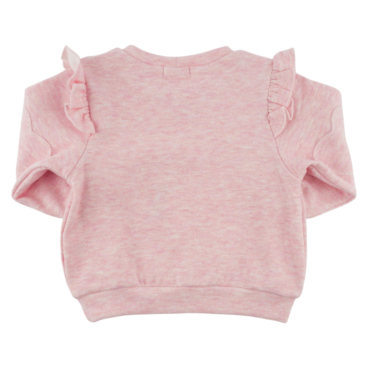 oh baby! Honeycomb Heart Patch Millie Boxy Sweatshirt - Pale Pink - Back