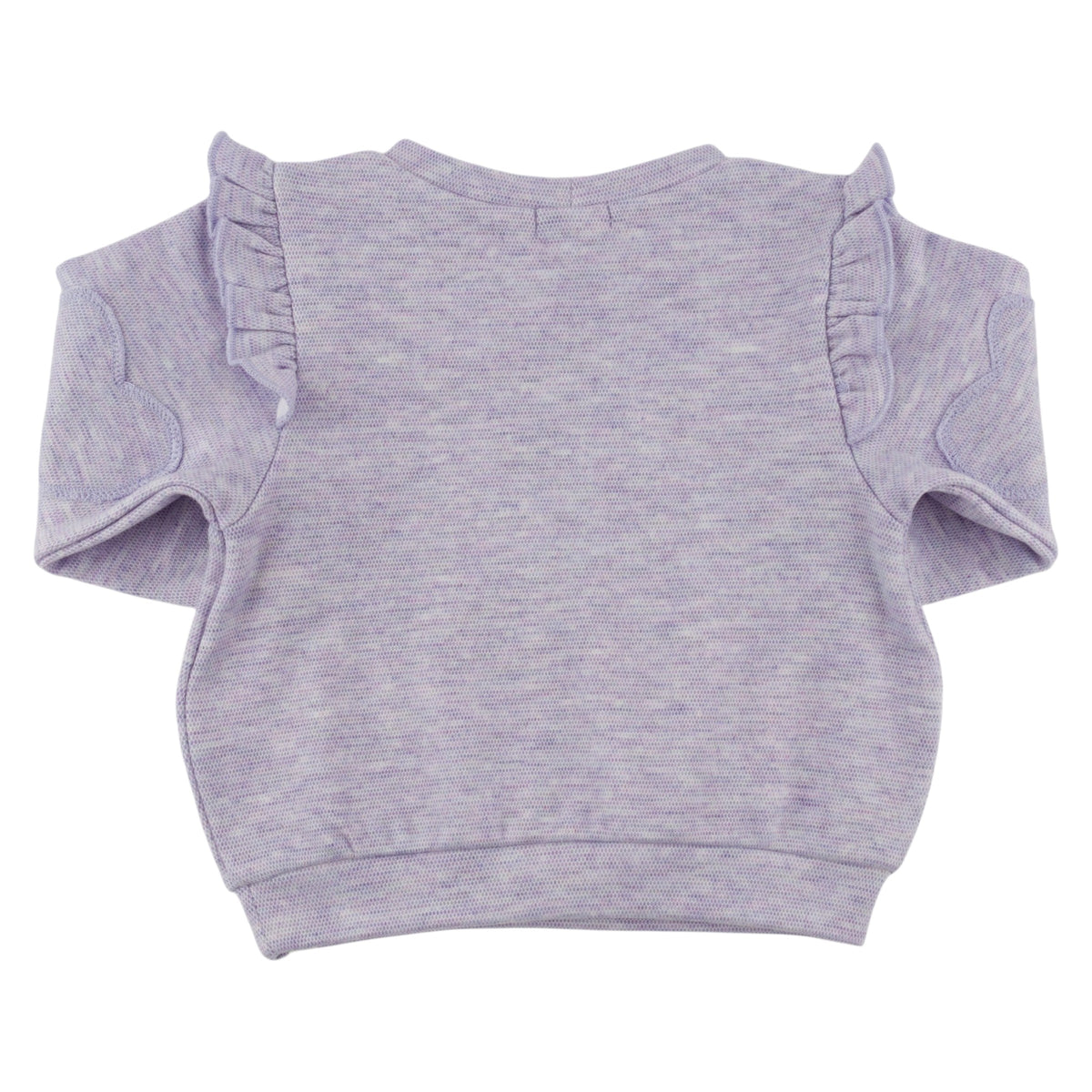 oh baby! Honeycomb Heart Patch Millie Boxy Sweatshirt - Wisteria - Back