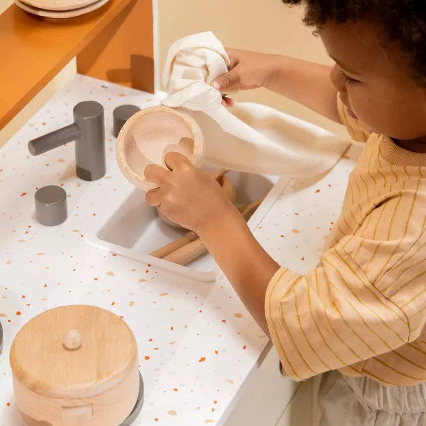Wooden Dinnerware Playset -Lifestyle