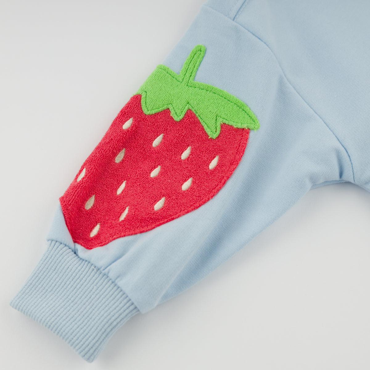 oh baby! Charlie Sweatshirt - Fruit Applique - Sky Blue