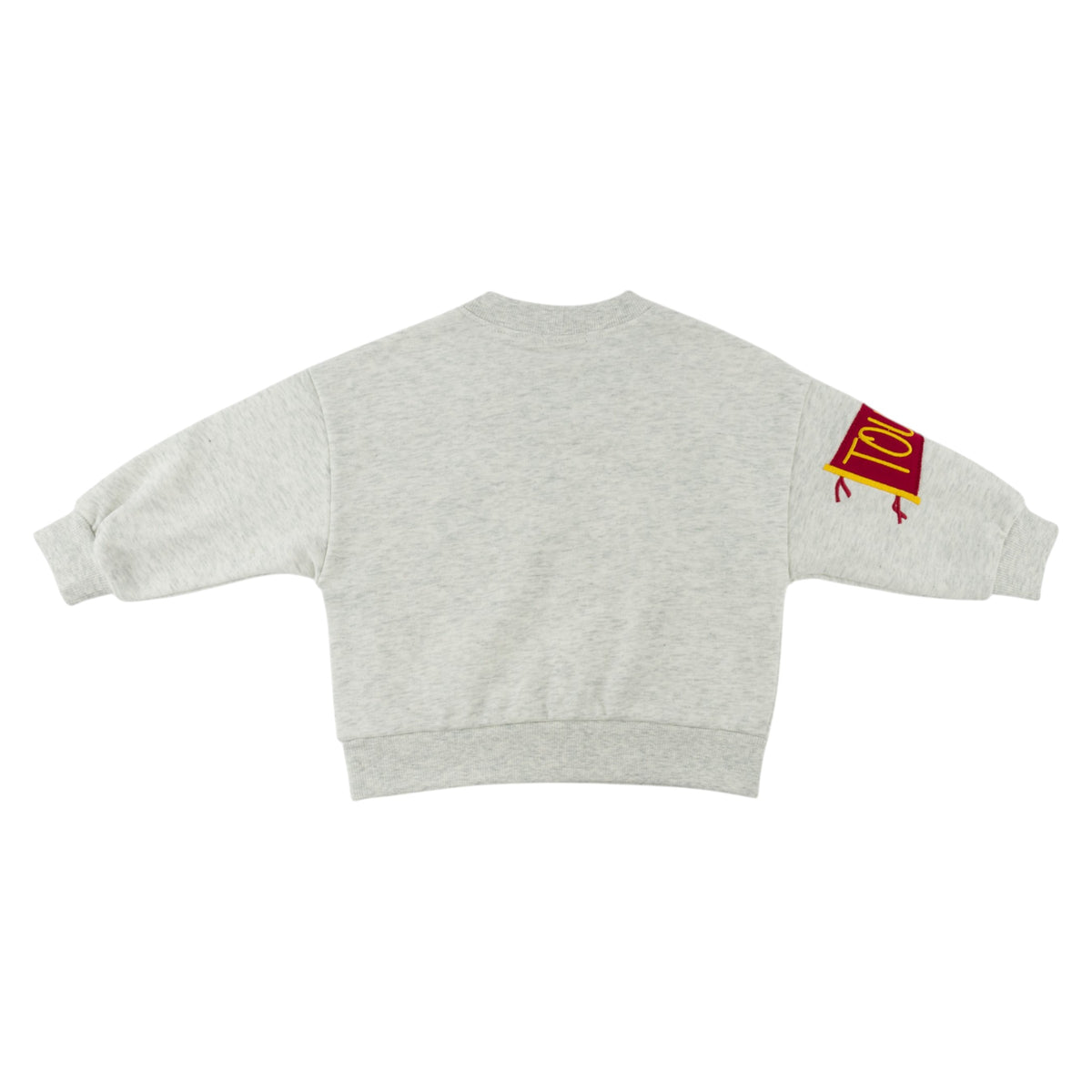 oh baby! Charlie Sweatshirt - Sports Applique - Heather Gray - Back