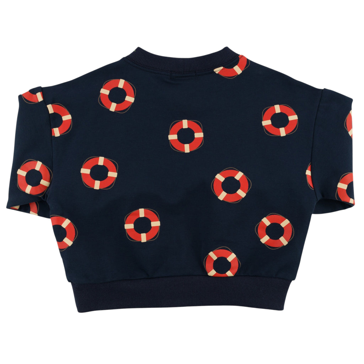 oh baby! - Charlie Sweatshirt - Life Rings Print - Navy