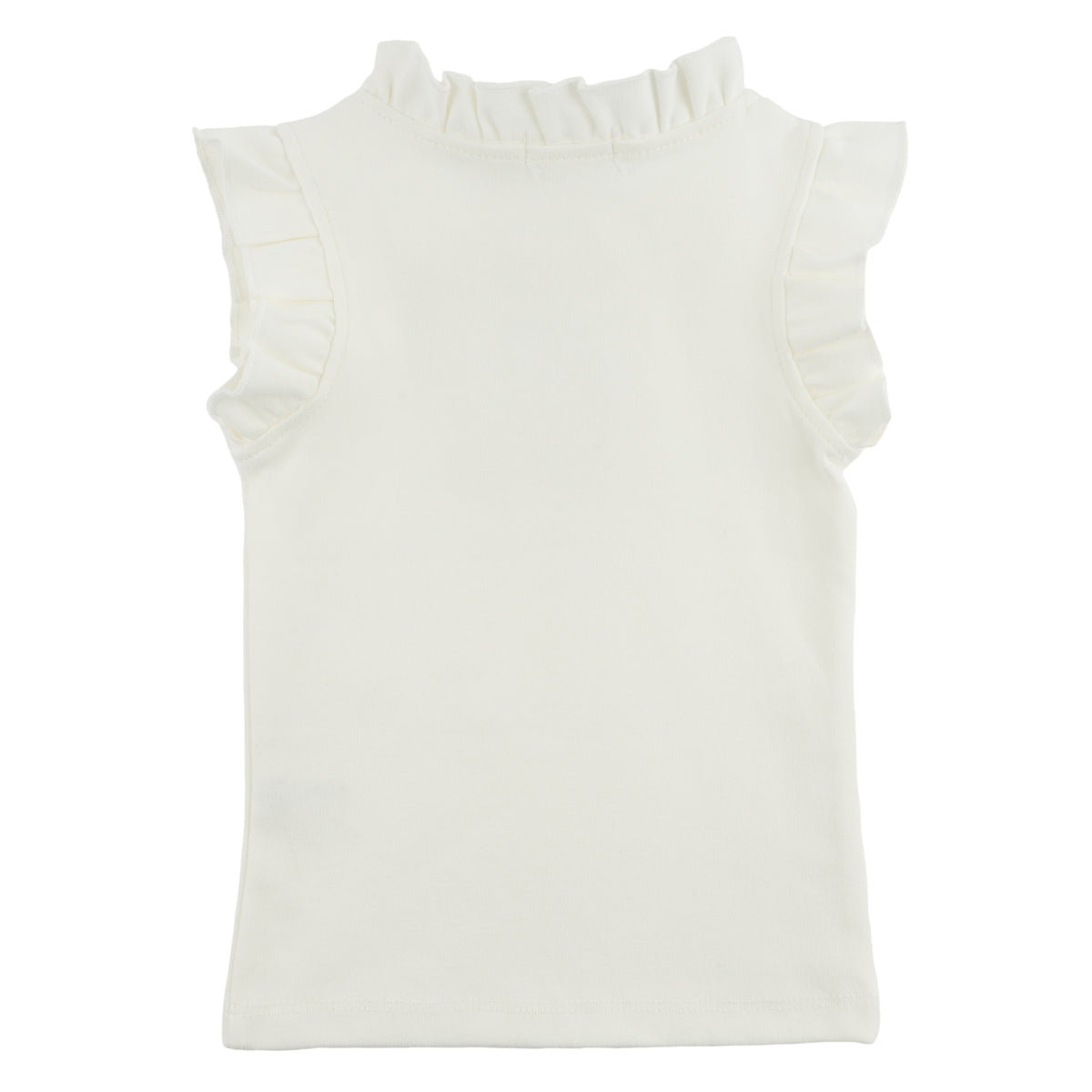 oh baby! Rebekah Tank - Chenille Pink Bow Patch - Cream - Back