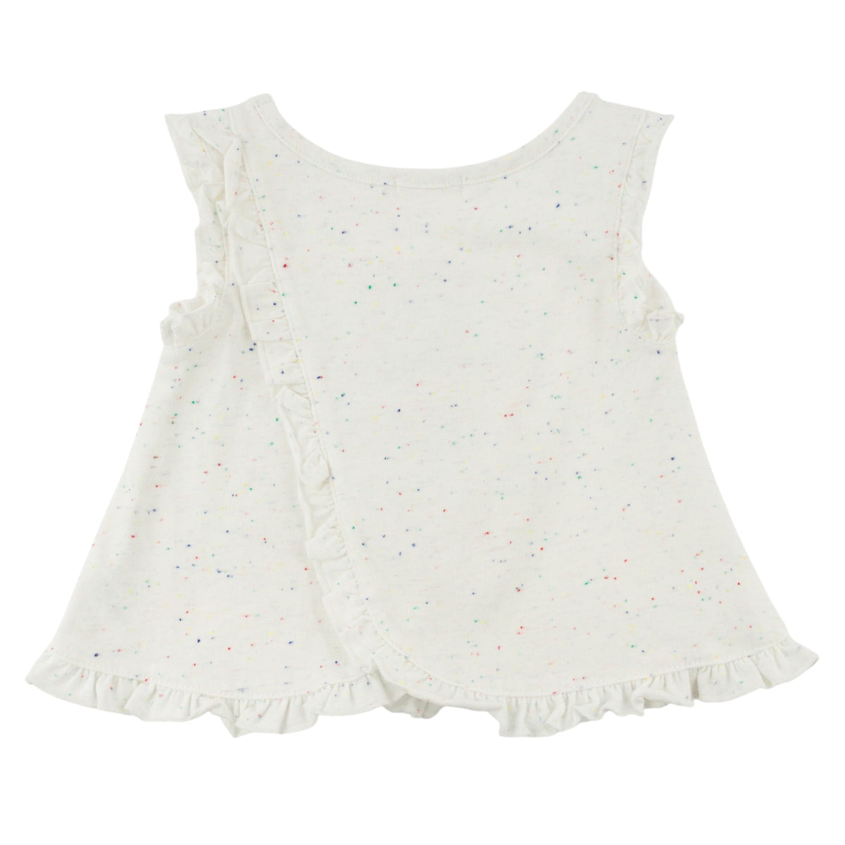 oh baby! Gracie Tank Top - Ice Cream Applique - Confetti Oyster