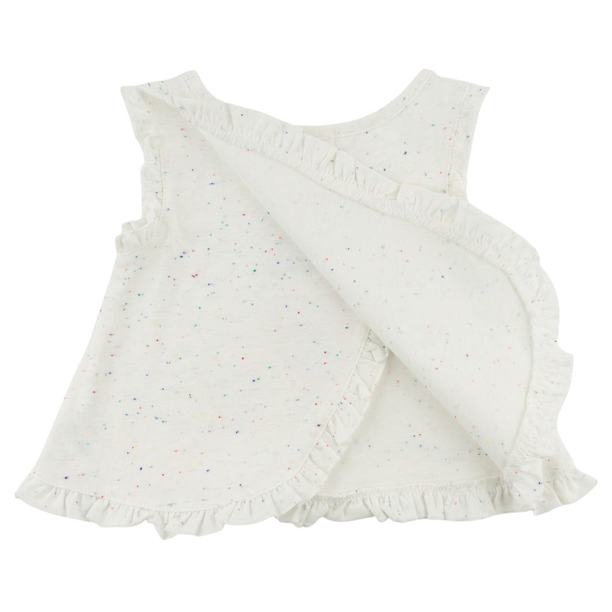 oh baby! Gracie Tank Top - Ice Cream Applique - Confetti Oyster
