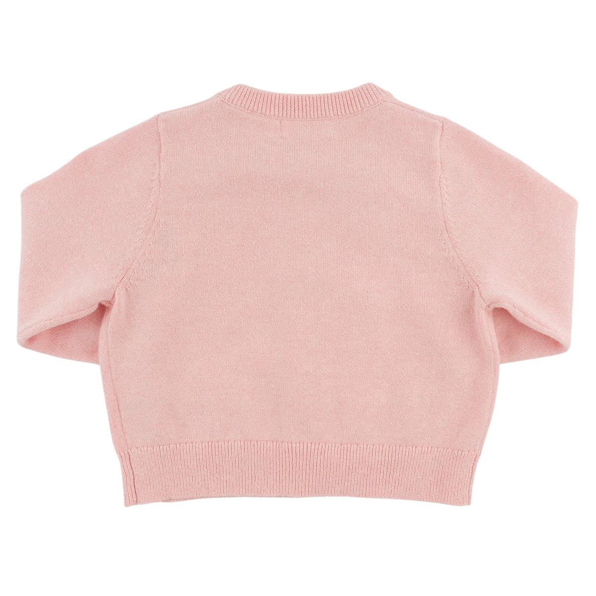 oh baby! Cardigan Sweater - Mixed Crochet Fruit Appliques - Pale Pink