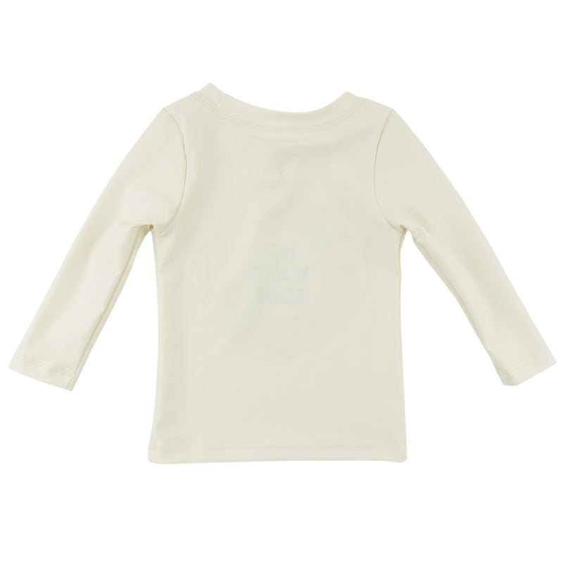 oh baby! Malibu Long Sleeve Rashguard - "No Wake Zone" - Natural