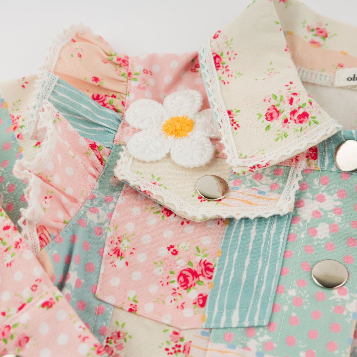 oh baby! Sabrina Ruffle Jacket - Floral Patchwork - Pocket