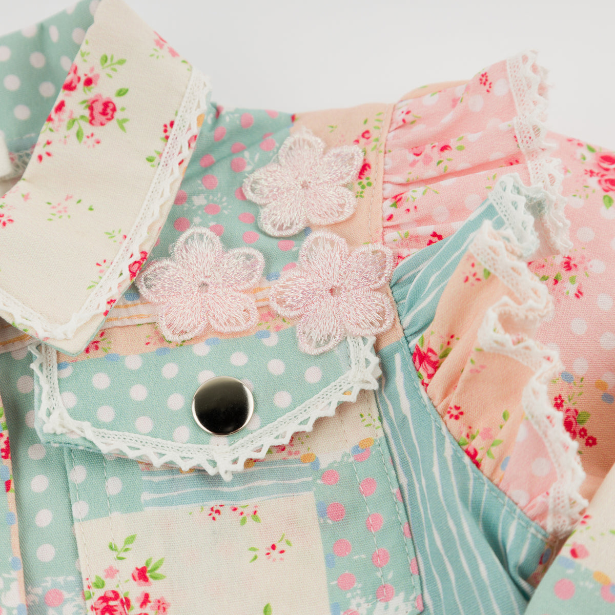 oh baby! Sabrina Ruffle Jacket - Floral Patchwork - Appliques